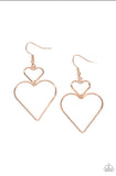 Heartbeat Harmony - Rose Gold Earrings