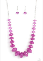 Happy-GLOW-Lucky - Purple Necklace