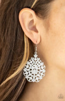 Floral Affair - White Earrings