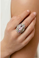 DYNAMIC DIADEM- PINK IRIDESCENT RING