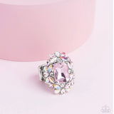 DYNAMIC DIADEM- PINK IRIDESCENT RING