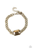 Command and CONQUEROR  Bracelets-Lovelee's Treasures-aurum gem,bracelets,brass,emerald-style cut,jewelery
