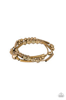 Industrial Instincts  Bracelets          759-Lovelee's Treasures-bracelets,brass,industrial look,jewelery,stretchy spring-like