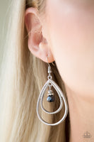 REIGN On My Parade Earrings-Lovelee's Treasures-blue,earrings,jewelery,metallic blue crystal,silver