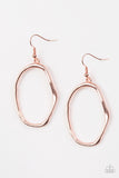Eco Chic Earrings-Lovelee's Treasures-asymmetrical,copper,earrings,fishhook,handcrafted look,jewelery,shiny copper