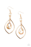 Priceless - Gold Earrings-Lovelee's Treasures-earrings,gold,golden teardrop,jewelry,standard fishhook fitting
