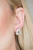 Renegade Shimmer Earrings-Lovelee's Treasures-earrings,edgy emerald style cuts,jewelery,post,white rhinestones