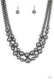 I Double Dare You  Necklaces-Lovelee's Treasures-black,gunmetal,gunmetal beads,increasing in size,jewelery,necklaces