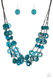 Wonderfully Walla Walla  Necklaces-Lovelee's Treasures-blue,button loop closure,jewelery,necklaces,vivacious,wooden