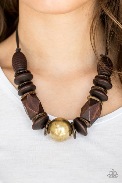 Grand Turks Getaway - Brass Necklaces New Arrival-Lovelee's Treasures-brass,jewelry,necklaces,wood