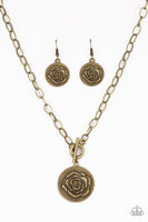 Beautifully Belle -Brass        Necklaces-Lovelee's Treasures-brass,jewelry,necklaces,toggle closure