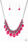 Trending Tropicana - Pink Necklaces New Arrivals-Lovelee's Treasures-jewelry,necklaces,new arrivals,opalescent finish,pink,teardrops