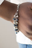 Just For The FUND Of It!  Bracelets 774-Lovelee's Treasures-blue,blue beads,bracelets,fringe,jewelery,silver,silver beads