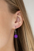 Watch Me Now - Purple  Necklaces-Lovelee's Treasures-gunmetal,jewelery,necklaces,purple