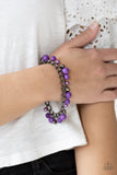 Hold My Drink - Purple   Bracelets-Lovelee's Treasures-bracelets,gunmetal,jewelery,purple