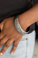Garden Villa - Silver Bracelets-Lovelee's Treasures-bangle,bracelets,jewelry,rosy floral pattern,silver