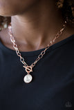 She Sparkles On Necklaces-Lovelee's Treasures-copper,jewelery,necklaces,toggle,toggle closure,white gem