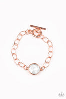 All Aglitter Bracelets-Lovelee's Treasures-bracelets,copper,jewelery,toggle,toggle closure,white gem