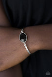 Definitely Dashing - Black Bracelets-Lovelee's Treasures-black,black gem,bracelets,jewelery,silver