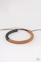 TRACKER and Field      Bracelets-Lovelee's Treasures-adjustable sliding knot closure,black,bracelets,brown,jewelery,men,mens,urban