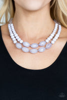 Sundae Shoppe    Necklaces-Lovelee's Treasures-acrylic,cloudy gray beads,jewelery,necklaces,silver