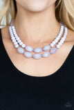 Sundae Shoppe    Necklaces-Lovelee's Treasures-acrylic,cloudy gray beads,jewelery,necklaces,silver