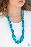 Summer Breezin  Necklaces-Lovelee's Treasures-blue,jewelery,necklaces,wooden