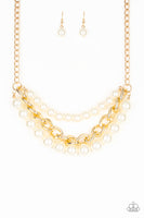 Empire State Empress   Necklaces-Lovelee's Treasures-gold,jewelery,necklaces,pearls,white