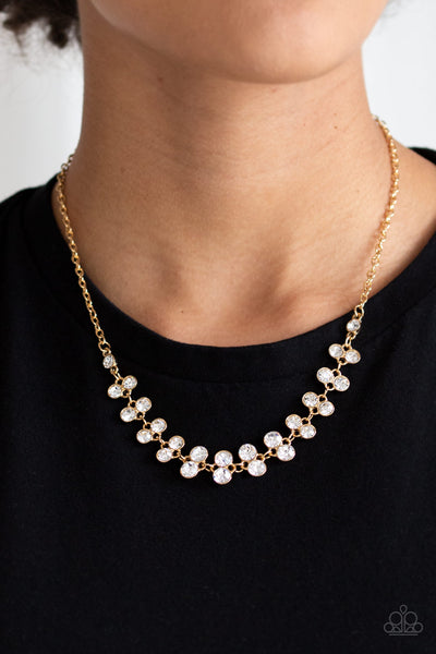 Super Starstruck Necklaces-Lovelee's Treasures-adjustable clasp closure,glittery white rhinestones,gold,jewelry,necklaces