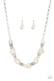 Stunningly Stone Age - White  Necklaces-Lovelee's Treasures-jewelery,necklaces,white stones