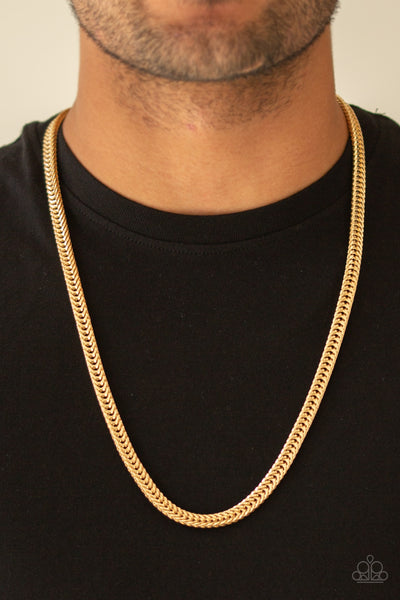 Knockout King - Gold Necklace Men New Arrivals-Lovelee's Treasures-gold,jewelry,lat franco chain,men,necklaces,new arrivals