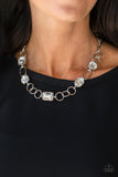 Urban District - White Necklaces-Lovelee's Treasures-jewelry,necklaces,white,white rhinestone