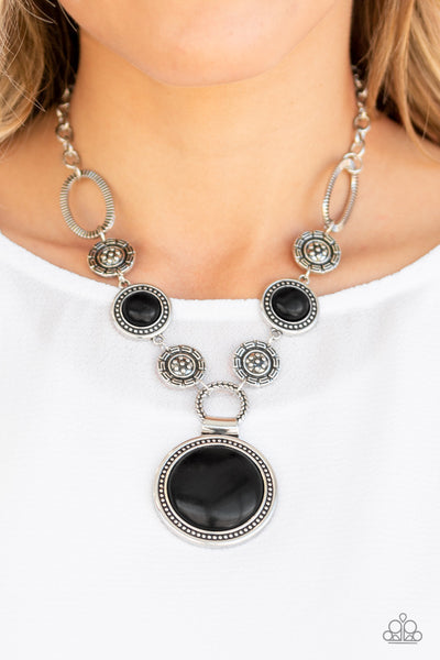 Sedona Drama Necklaces-Lovelee's Treasures-earthy black stones,jewelery,necklaces,oversized black stone