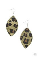 GRR-irl Power! Earrings-Lovelee's Treasures-cheetah print,earrings,green,jewelery