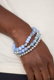 Paparazzi - Sugary Shimmer - Blue Bracelets