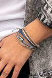 Geo Trip  Bracelets-Lovelee's Treasures-bracelets,iridescent gem,jewelery,metallic accents,multi,strands of leather