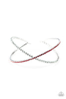 Paparazzi ~ Chicly Crisscrossed Bracelets-Lovelee's Treasures -bracelets,crisscross,jewelery,red