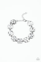 Fabulously Flashy  Bracelets            728-Lovelee's Treasures-bracelets,flashy finish,jewelery,oversized white rhinestones,white