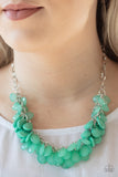 Colorfully Clustered Necklaces-Lovelee's Treasures-green,jewelery,necklaces