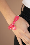 Gemstone Glamour - Pink  Bracelets-Lovelee's Treasures-bracelets,crystal,jewelery,pink,stretchy band