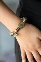 Paparazzi ~ Aesthetic Appeal-Brass Bracelets-Lovelee's Treasures-bracelets,brass,jewelry,stretchy band