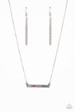 Moms Do It Better  Necklaces-Lovelee's Treasures-dainty rhinestones,jewelery,mom,necklaces,pink,rectangular frame,silver,white to dark pink
