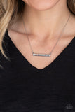 Moms Do It Better  Necklaces-Lovelee's Treasures-dainty rhinestones,jewelery,mom,necklaces,pink,rectangular frame,silver,white to dark pink