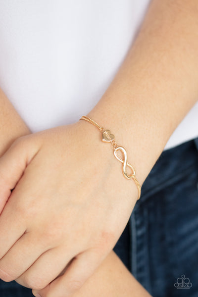 Purest Love  Bracelets-Lovelee's Treasures-bracelets,gold,infinity,jewelry,mom