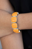 Vivacious Volume Bracelets-Lovelee's Treasures-bracelets,jewelery,orange,stretchy bands,Zesty Saffron beads