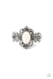 Mojave Mystic - White  Bracelets-Lovelee's Treasures-bracelets,cuff,flowering silver,jewelery,silver,white stone bead