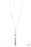 Eden Dew Necklaces-Lovelee's Treasures-jewelery,necklaces,silver,tassel,whimsical design,white,white teardrop beads