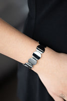 Industrial Influencer  Black Bracelets New Arrivals-Lovelee's Treasures-bracelets,gunmetal discs,jewelry,new arrivals 4/27/21,stretchy bands