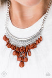 Rio Rainfall Necklaces-Lovelee's Treasures-brown,fringe,jewelery,necklaces,teardrop