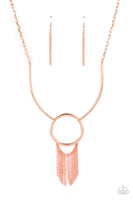 Pharaoh Paradise     Necklaces-Lovelee's Treasures-chain fringe,copper,jewelery,necklaces,shiny cooper